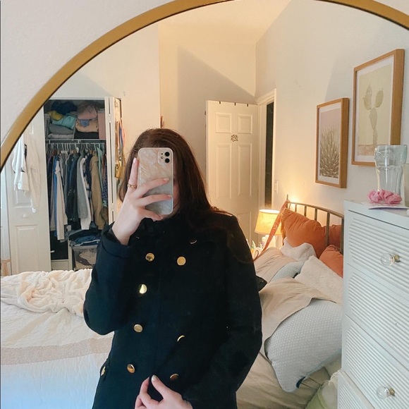 Zara Jackets & Blazers - ZARA black and gold coat